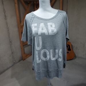 Womans L short sleeve pullover shirt